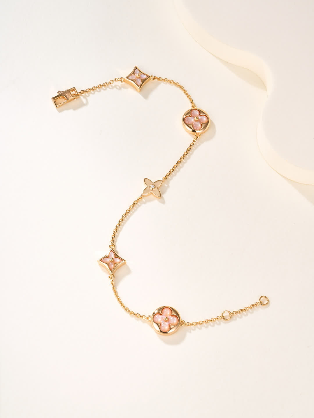 Louis Vuitton Gold Flower and Star Anklet